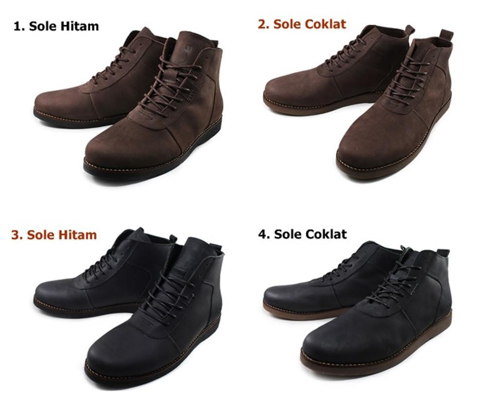Promo Sepatu Sauqi Brodo Boots 100% Kulit Sapi Asli Hand Made Original # Sepatu Pria Tampil Jantan Kerja Kantor Termurah Kualitas Terbaik Fashion