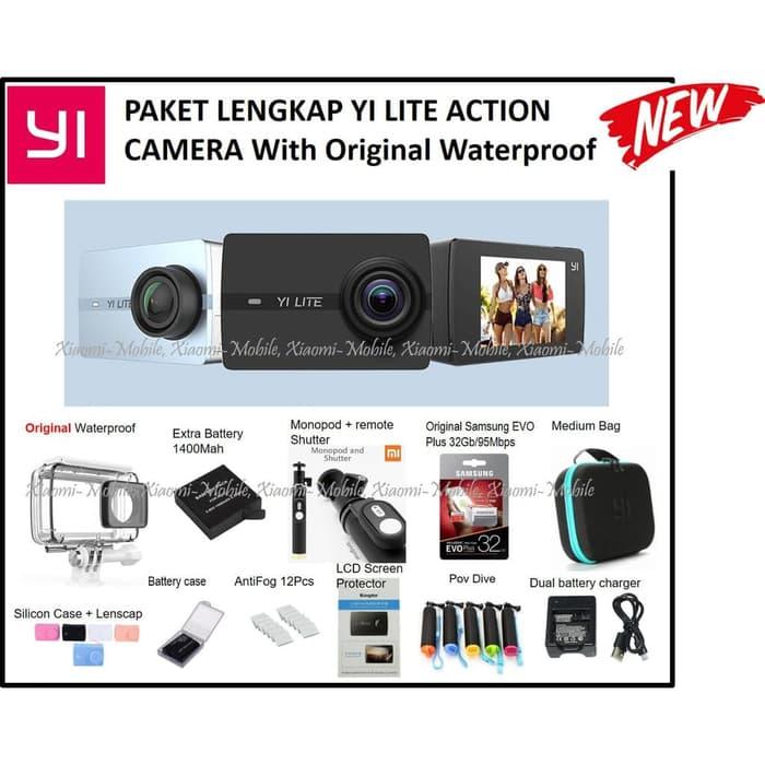 Best Seller Paket Lengkap Xiaomi Yi Lite Action Camera With Original