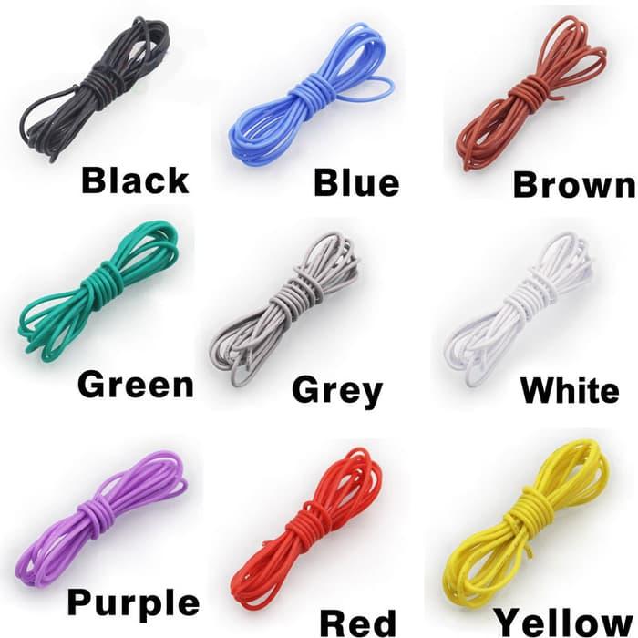 Kabel Ecer AWG 18 Serabut Putih @ 1 Meter - Ungu