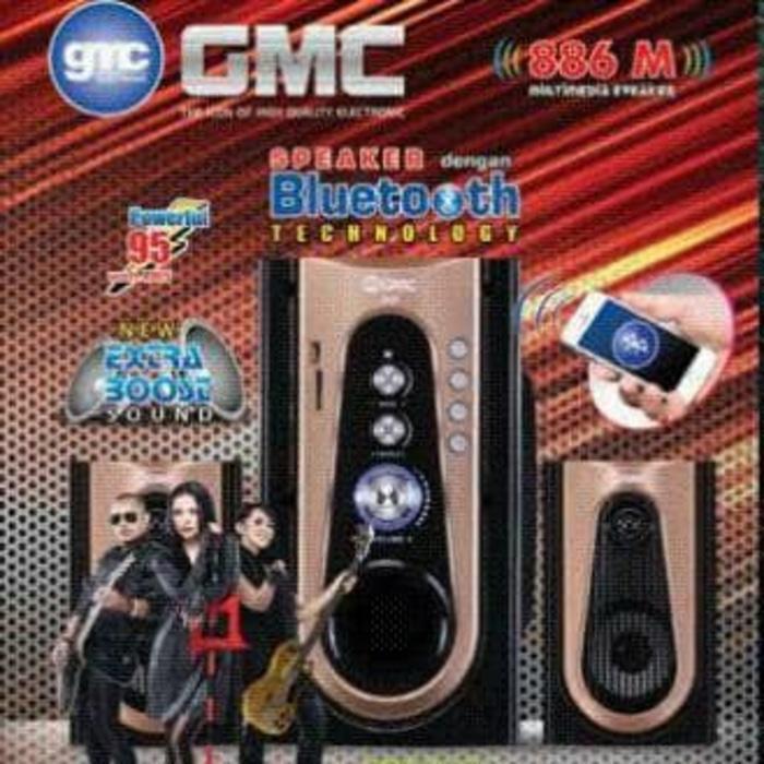Referensi Speaker Aktif GMC 886M Multimedia Speaker Aktif 2.1Ch - Active Subwoofer - Bluetooth