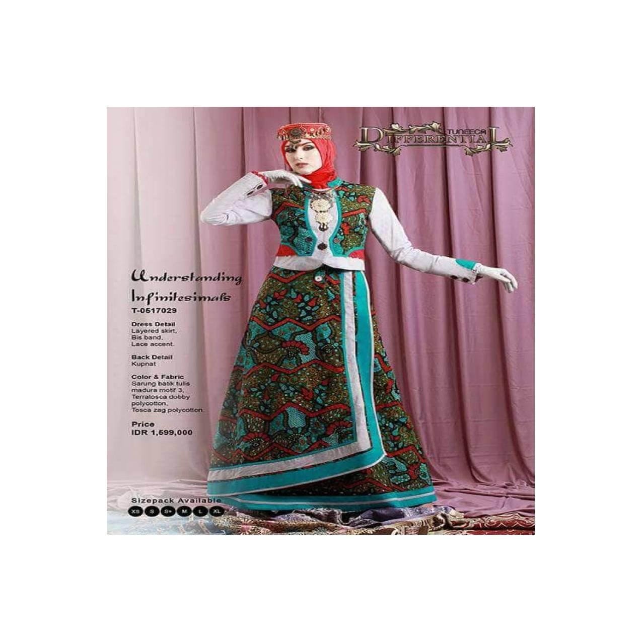 GAMIS BATIK MADURA / GAMIS TUNEECA / BATIK TULIS MODERN / 0517029