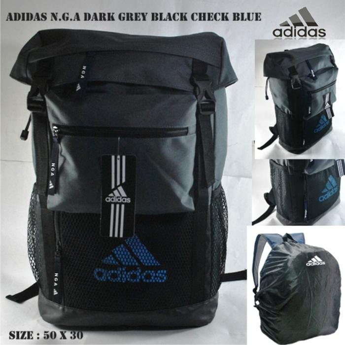 HOT SPESIAL!!! TAS RANSEL ADIDAS NGA / BACPACK ADIDAS N.G.A / TAS SEKOLAH ADIDAS - Hitam - EE9meg