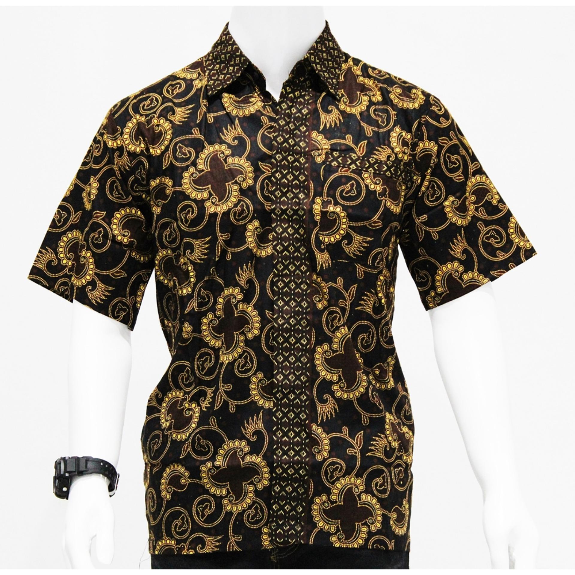 Jual Baju Muslim Pria Tebaru BATIK PRIA BATIK PEKALONGAN HEM BATIK PRIA MODERN KEMEJA BATIK PRIA MOTIF 014