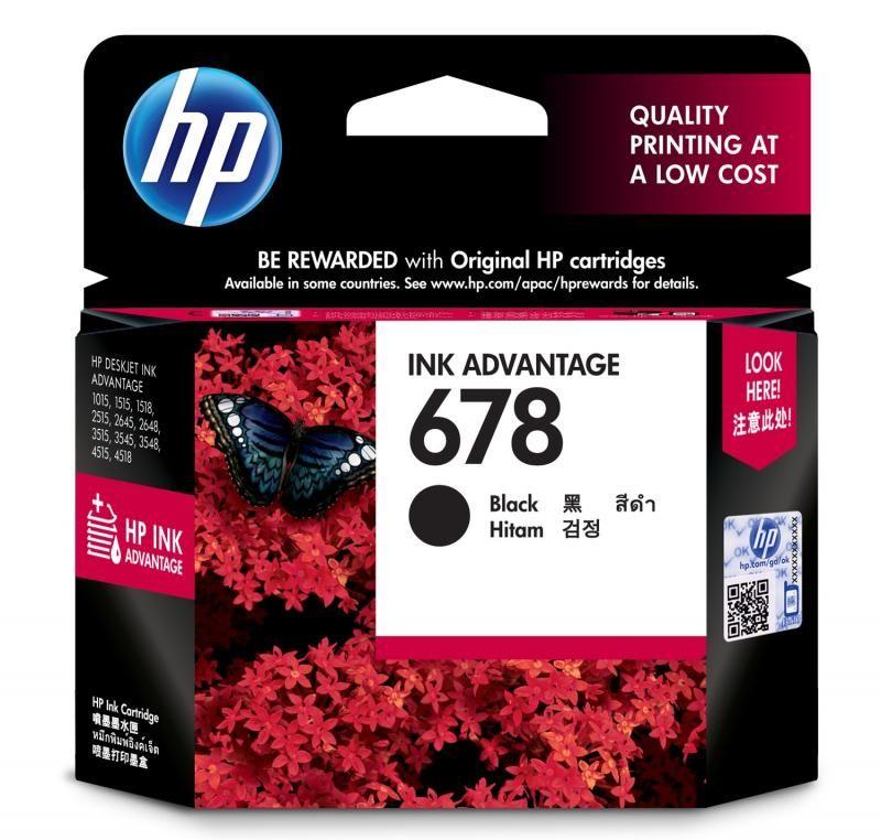 HP 678 Black Original Ink Advantage Cartridge