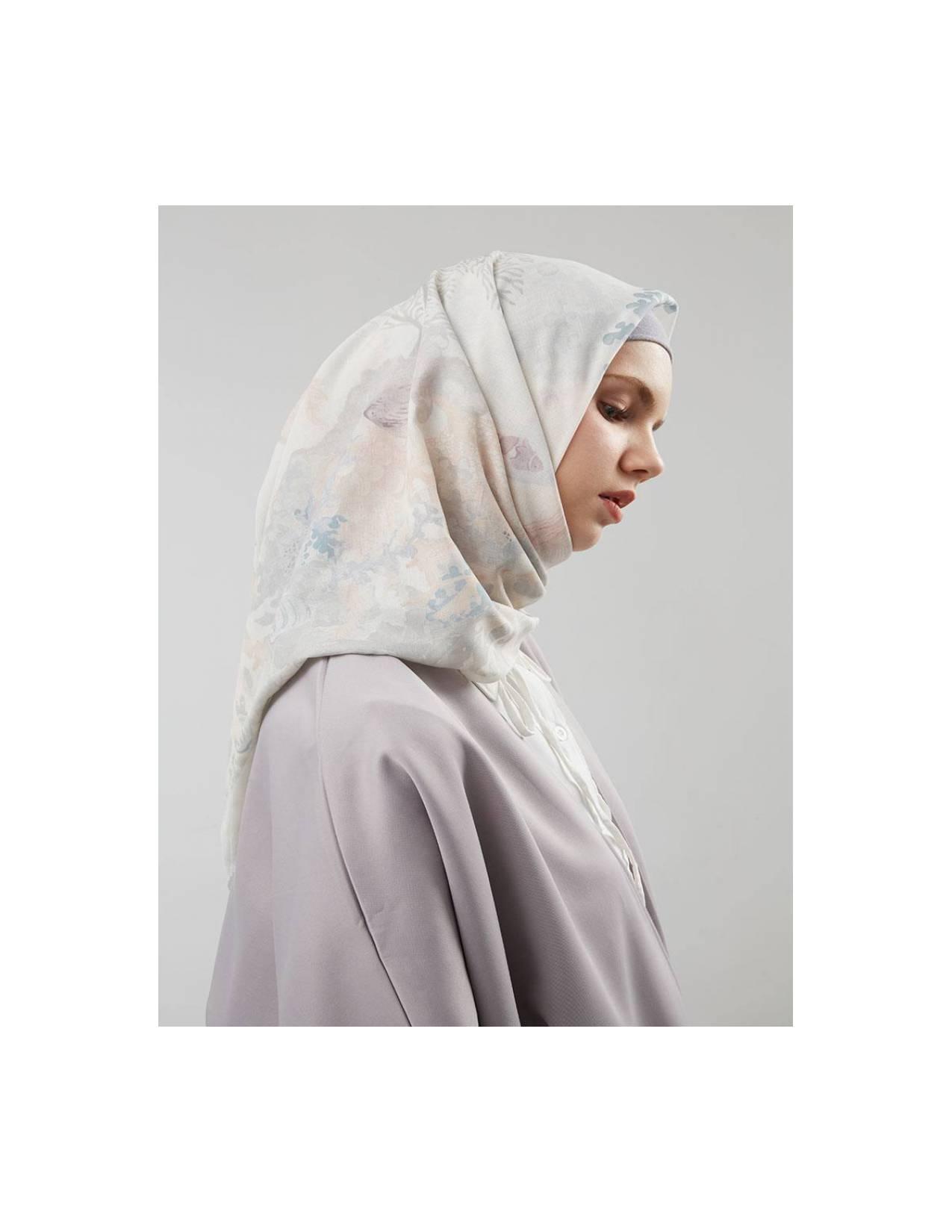 Buttonscarves Hijab Premium Segi Empat Song Of The Sea Sand Voal