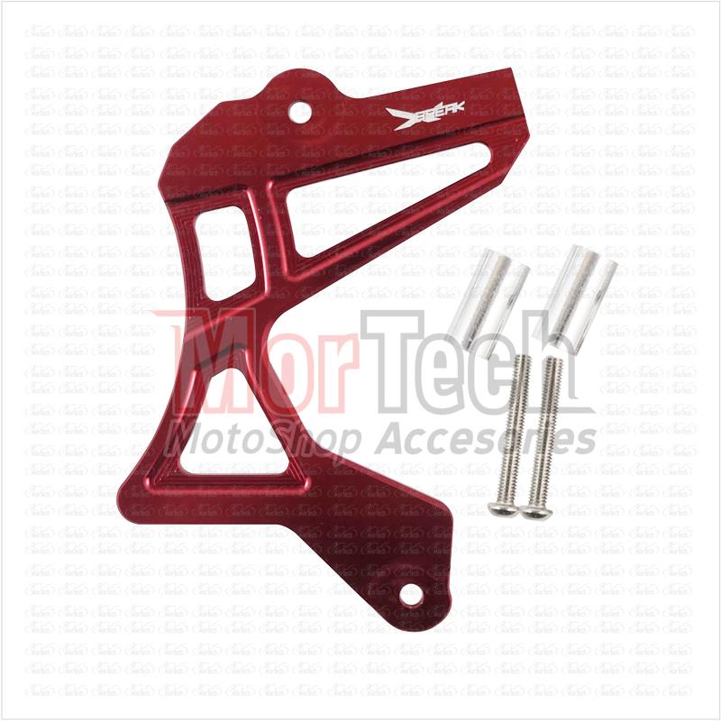 X Break Tutup - Pelindung Gear Depan CRF150L - CRF 150 L CNC Merah