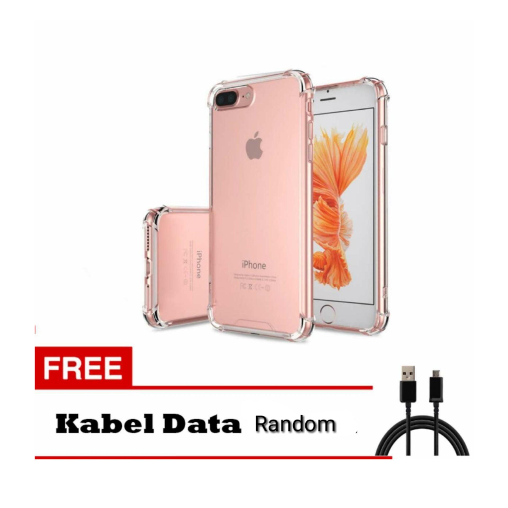 Case 9Star For Apple iPhone 7 Plus TPU Softcase Anti Crack / Anti Shock Elegant - Free Cable Data