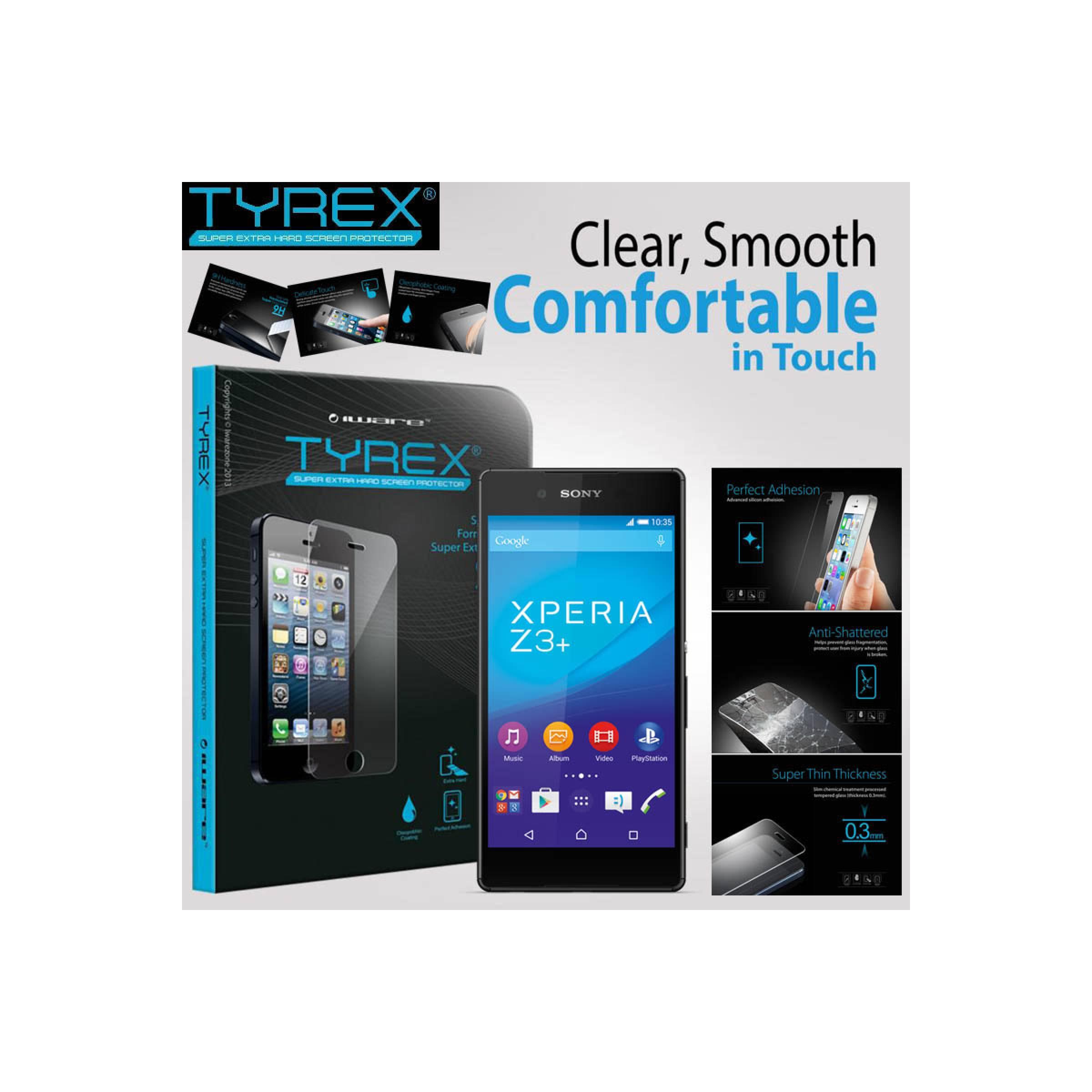 Jual Anti Gores Kaca Tyrex Tempered Glass Sony Xperia Z4 / Z3 Plus