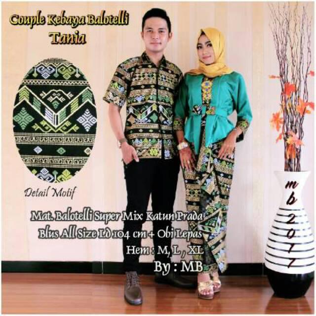 Batik modern Batik couple kebaya balotely tania couple keluarga baju pakaian batik murah tanah abang