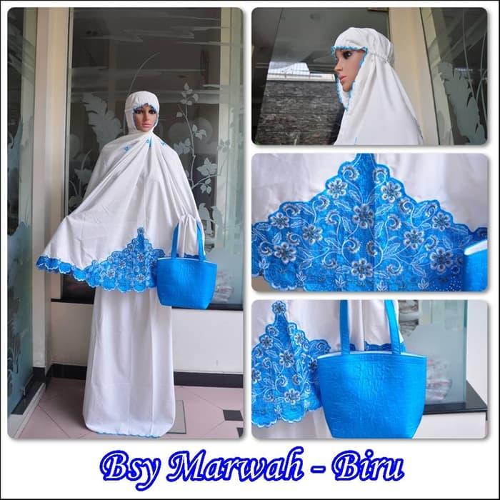 Pusat Mukena Indonesia Tasikmalaya Mukena mewah / Mukena dewasa / Mukena bali / Mukenah / Mukena katun jepang / Mukenah Wanita / Mukena Putih / Mukenah Murah / Mukenah Jumbo / Mukenah Remaja / Mukenah Dewasa BSY Marwah Biru