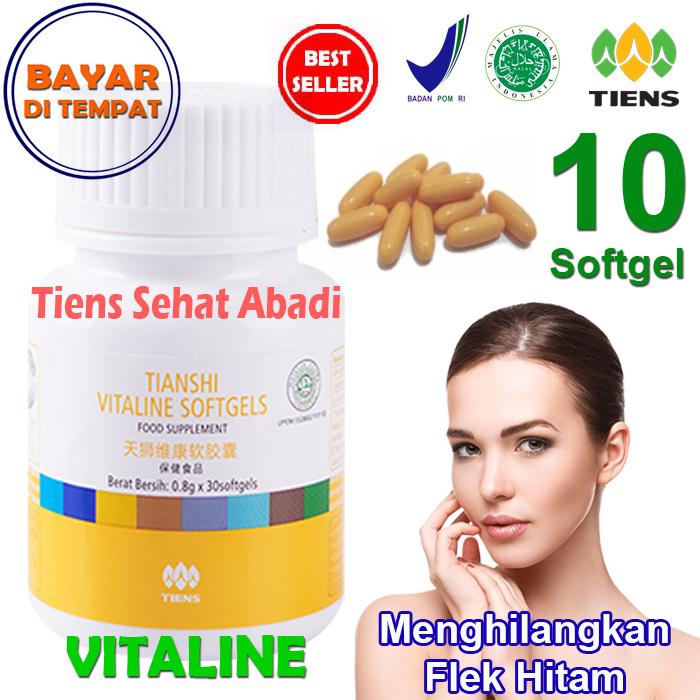 Tiens Vitaline – Vitamin E Pembersih Flek dan Jerawat by Tiens Sehat Abadi - isi 10 Softgel | Cream penghilang flek hitam | Krim penghilang flek hitam | Obat penghilang flek hitam | Obat flek hitam | Penghilang flek hitam | Penghilang flek hitam di wajah