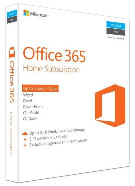 Genuine Microsoft Office 365 Home 5 Users Activation Key