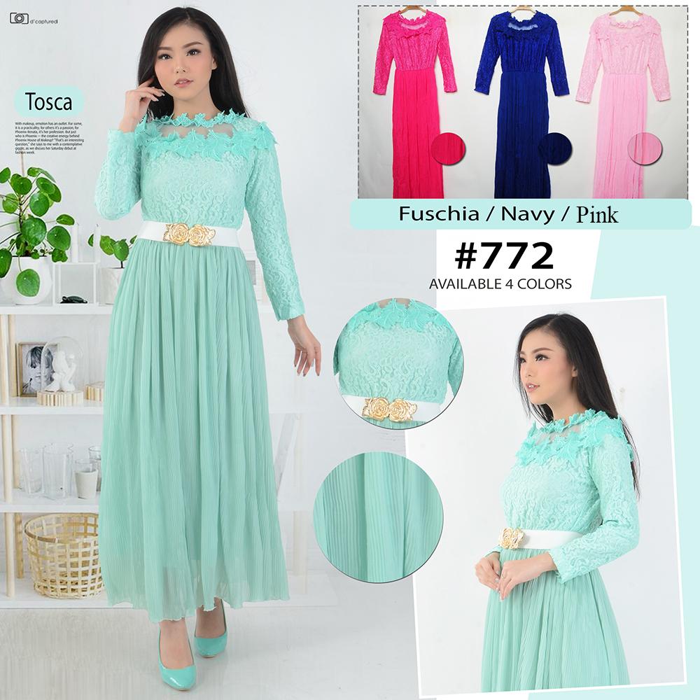 Gamis - Dress Maxi - gamis Wanita - 772 - Brokat