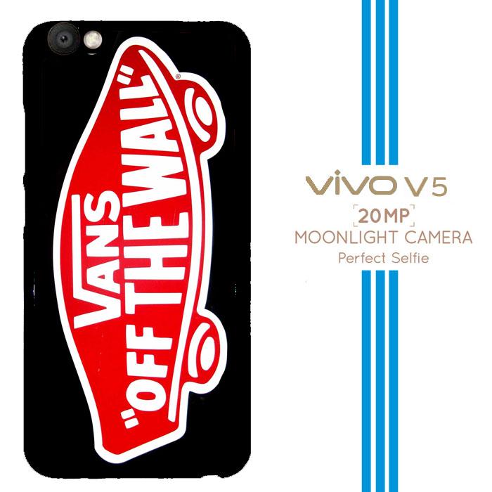Logo Vans Off The Wall Shoes Red A1330 Casing Premium Vivo V5 Custom C