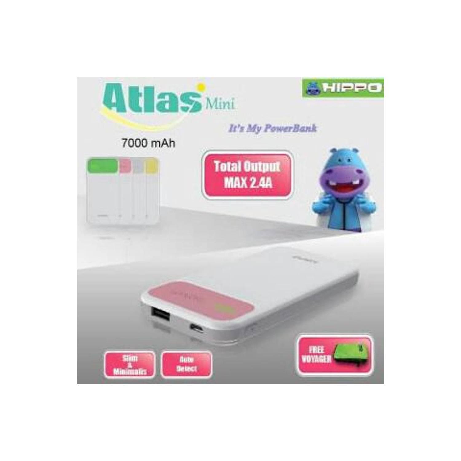 Powerbank Hippo Power Bank 7000MAH Atlas Mini Simple Pack