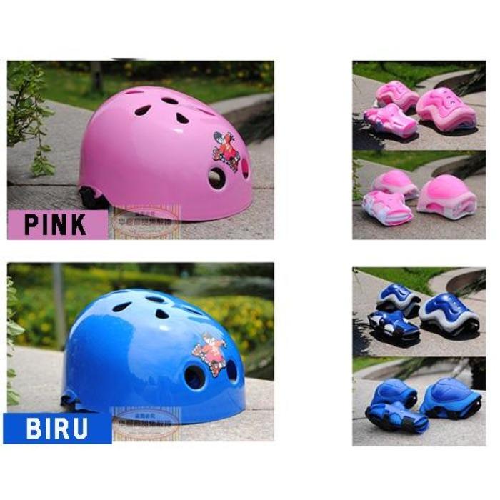 Helm Pengaman Skuter Dan Sepatu Roda Anak Dewasa 6 - 16 Tahun - Baru