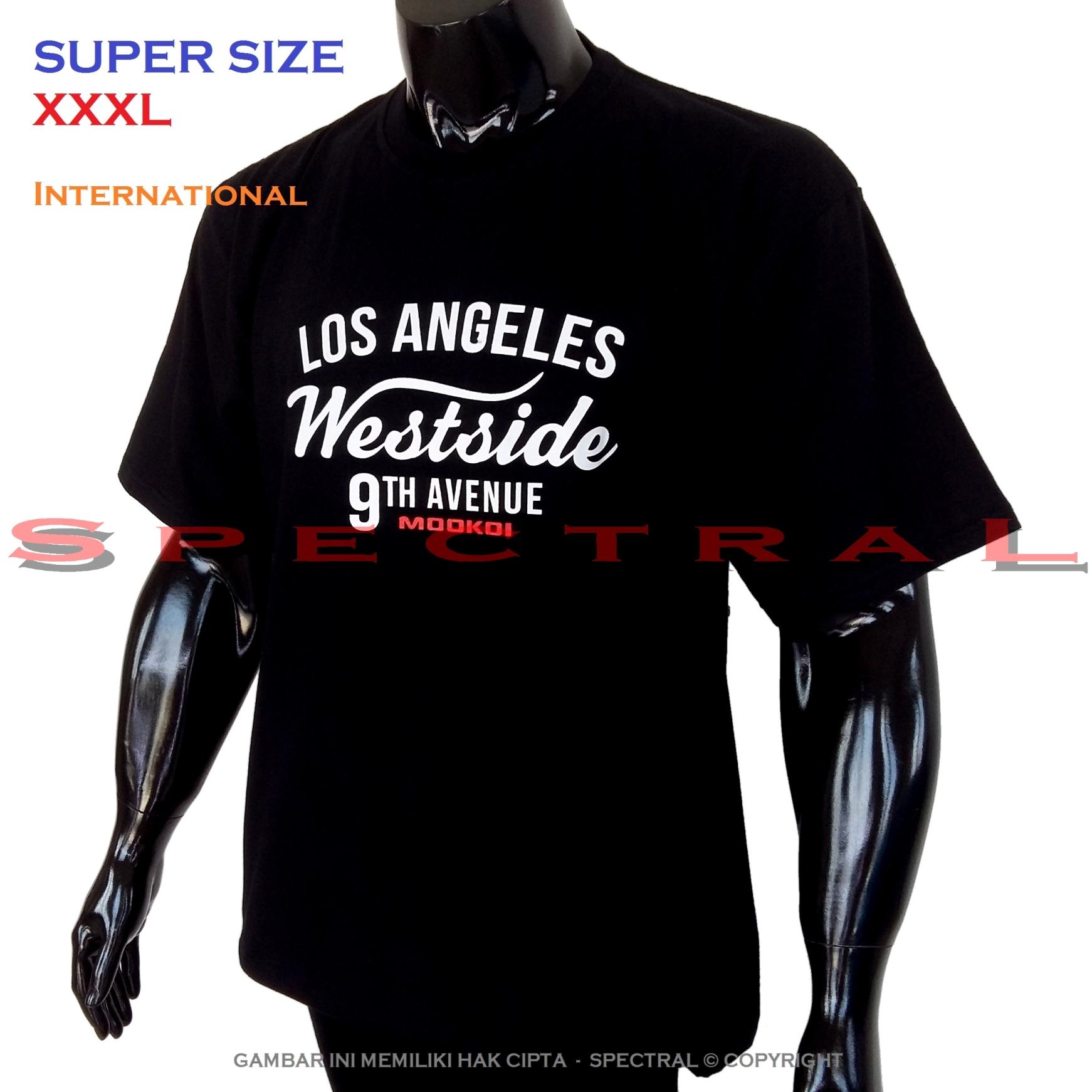Spectral – SUPER BIG SIZE XXXL INTERNATIONAL 100% Soft Cotton Combed Kaos Distro Jumbo BIGSIZE T-Shirt Fashion Ukuran Besar Polos Celana Atasan Pria Wanita Katun Bapak Orang Tua Gemuk Gendut Lengan Simple Sport Casual 3L 3XL Baju Cowo Cewe Pakaian Terbaru