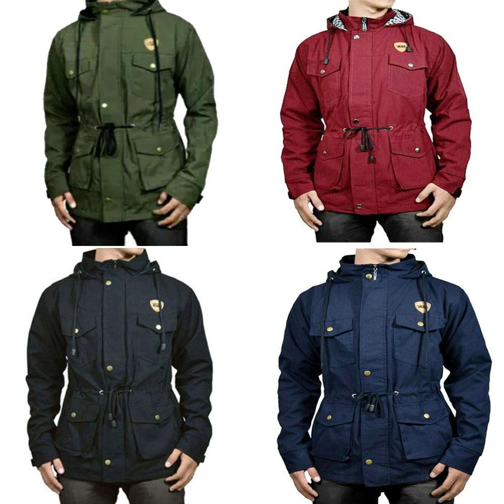 Jaket parka pria kanvas/parka jaket pria