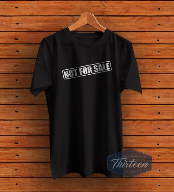 Kaos Original Baju Unik Not For Sale Kualitas Distro - Hitam