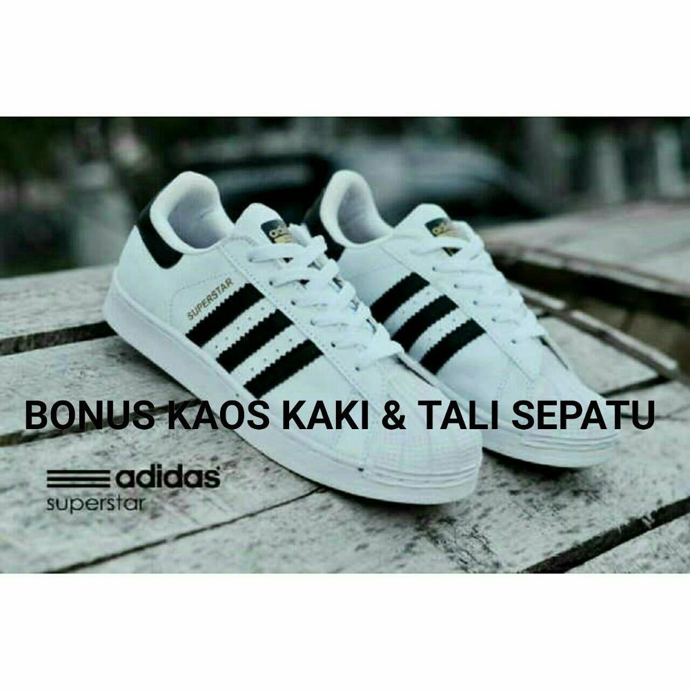 Jual sepatu casual BEST SELLER wanita adidas superstar low Fashion