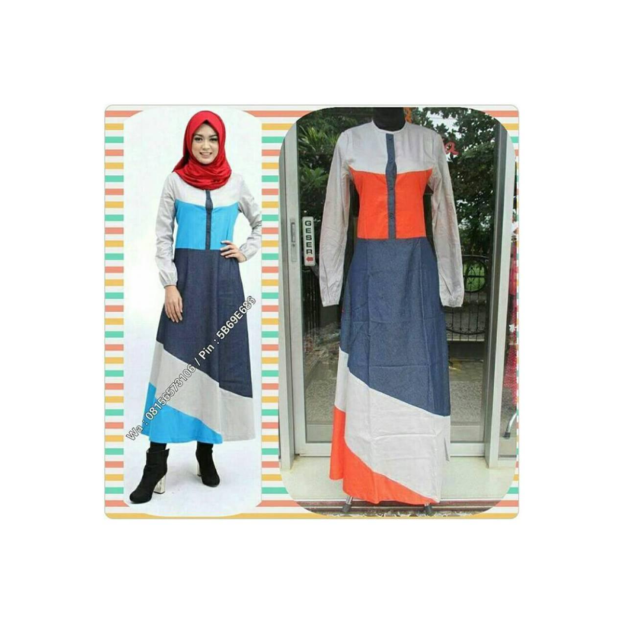 Abaya Dannis uk.xs,l,xl oranye