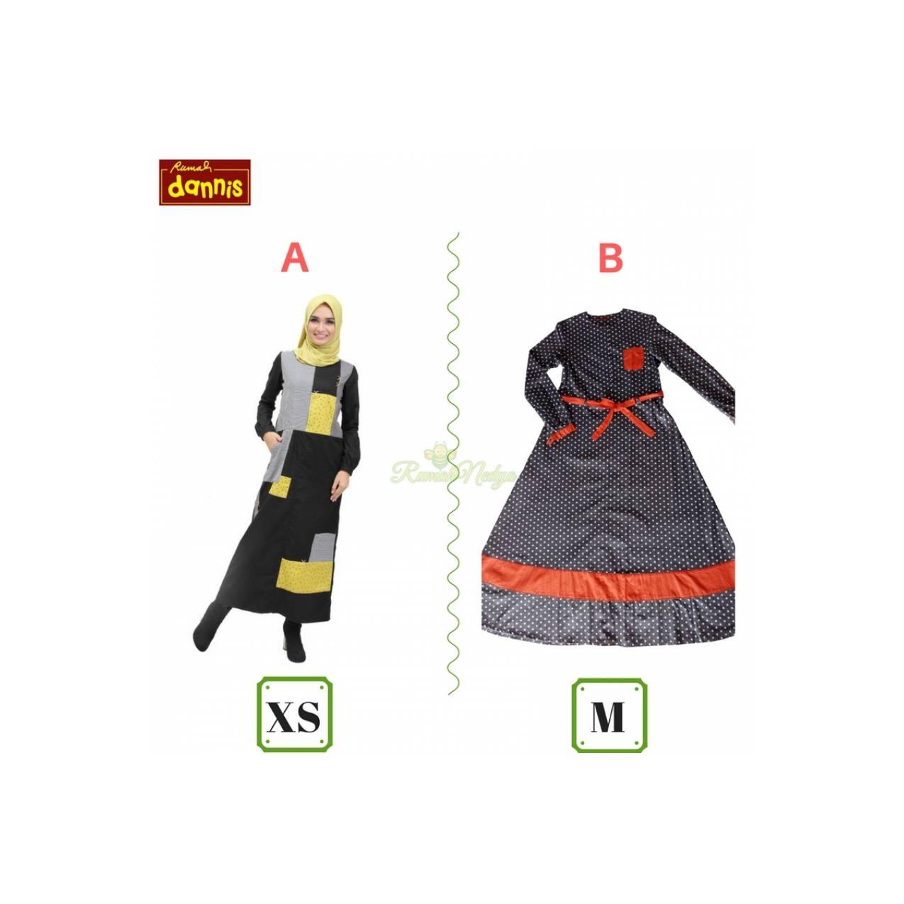 Abaya DANNIS 339rb / Gamis / Setelan / Busana Muslim