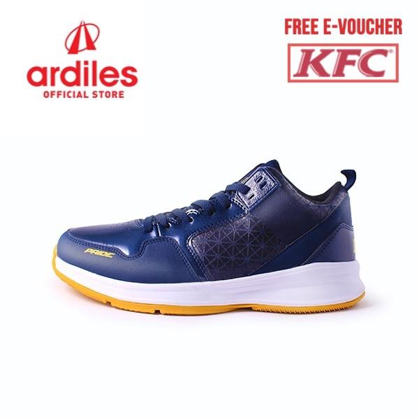 Ardiles Men Pride Basket Shoes - Navy Kuning