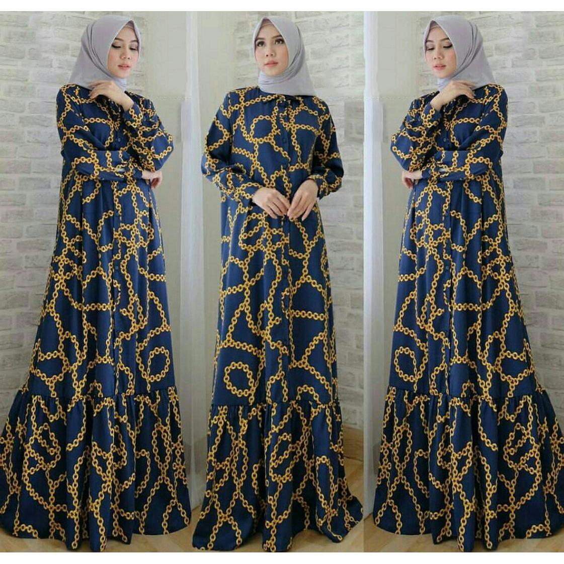 J&C Dress Maxy Rantai / Gamis Muslim / Dress Maxi / Jumbo Dress / Maxi Jumbo / Maxi Muslim / Maxi Dress / Dress Muslim / Busana Muslim / Baju Muslim / Setelan Muslim / Hijab Fashion / Hijab Style