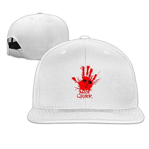 Alice Cooper Splatter Hand Back Plain Adjustable Sports Summer Baseball Hats