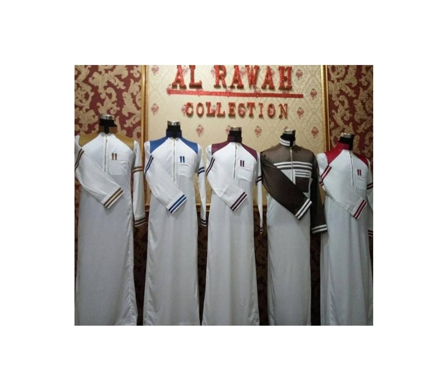 BAJU MUSLIM! GAMIS PRIA JUBAH AL HARAMAIN KOMBINASI TERBARU- ORI-