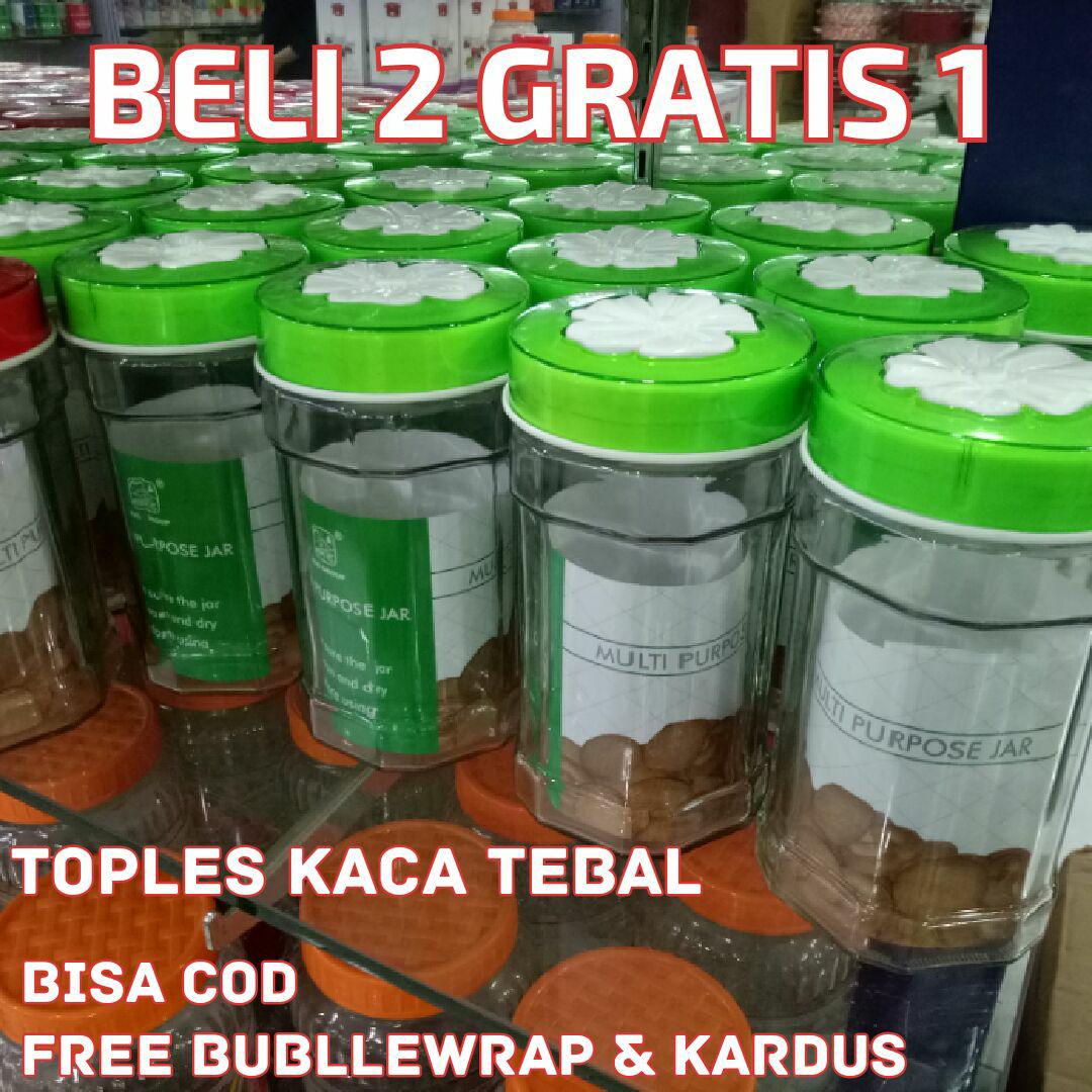 Toples Kue / Toples Kaca Tebal / Toples Lebaran (PROMO BELI 2 GRATIS 1)