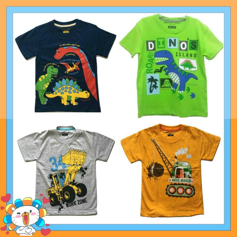Kaos Anak Karakter - Paket Dinosaurus Isi 4 Buah