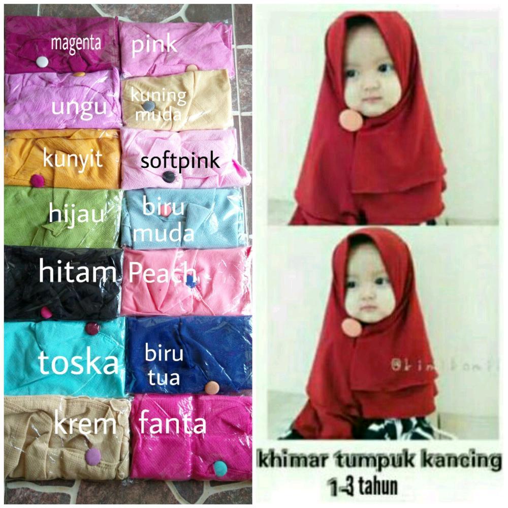 jilbab bayi khimar tumpuk kancing- jilbab anak 1-3 tahun- khimar bayi- kerudung bayi- kerudung anak- hijab bayi- khimar anak- hijab anak di lapak AF ONLINE 19yuniarti