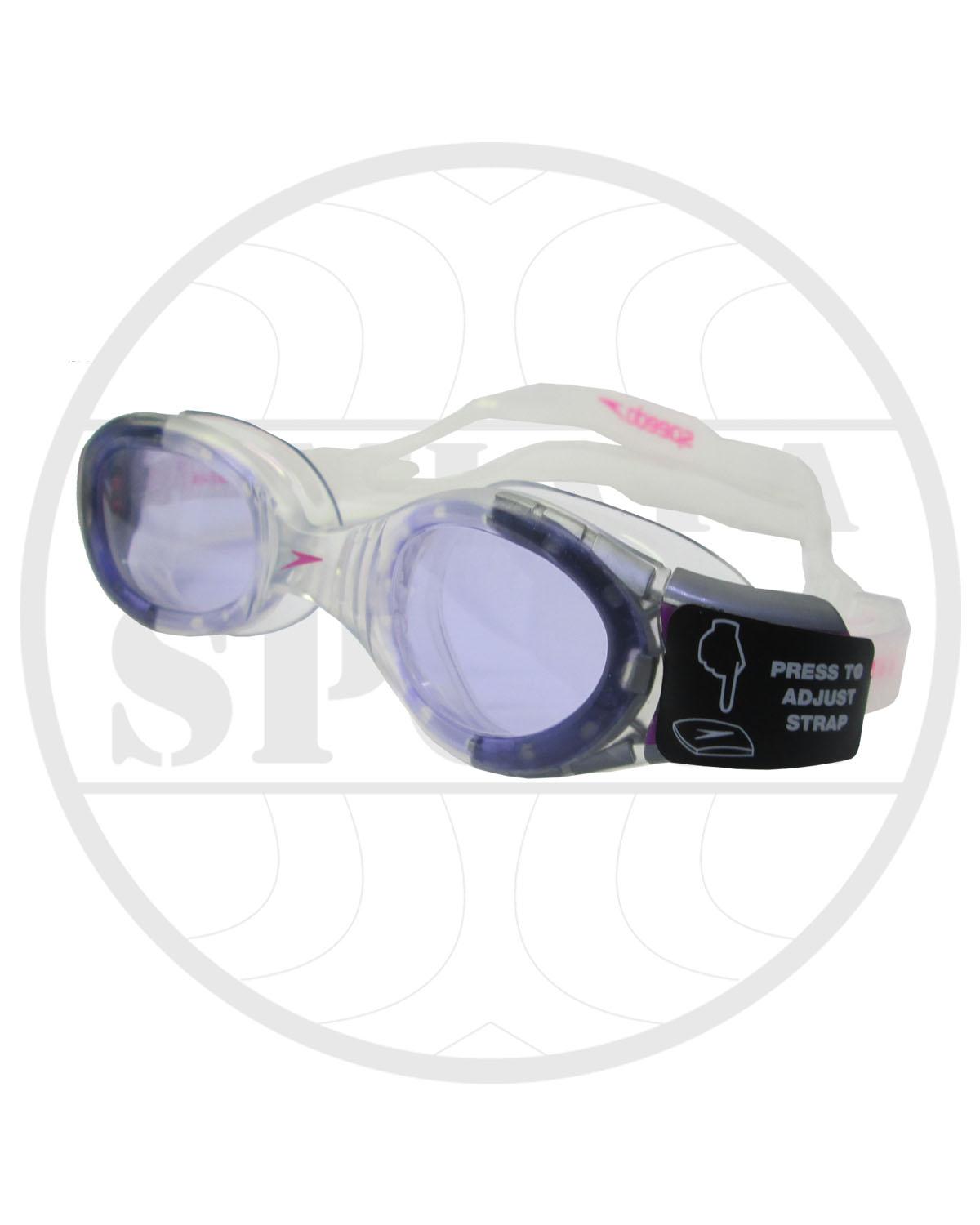 kacamata renang speedo original futura junior 6 - 14 thn - ungu clear