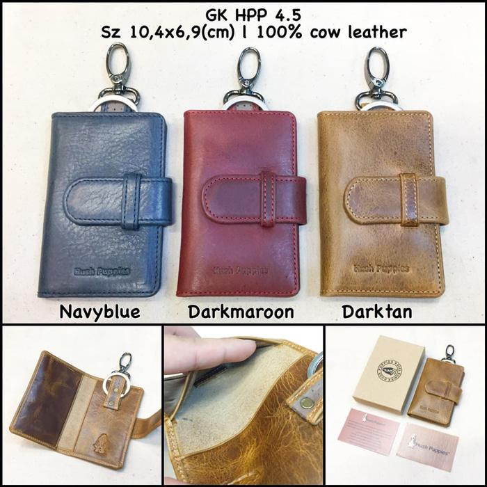 Sedang Diskon!! Gantungan Kunci Hush Puppies 4.0 Keychain Dompet Stnk Kulit Keyfinder - ready stock