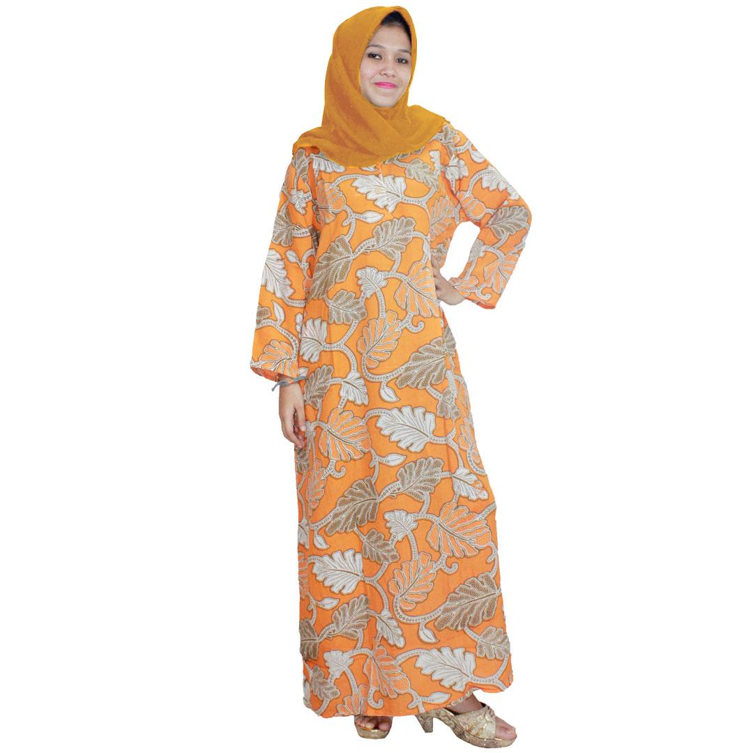 Longdres Batik, Daster Lengan Panjang, Baju Tidur, Kancing, Daster Bumil - Busui (LPT001-52) Batik Alhadi