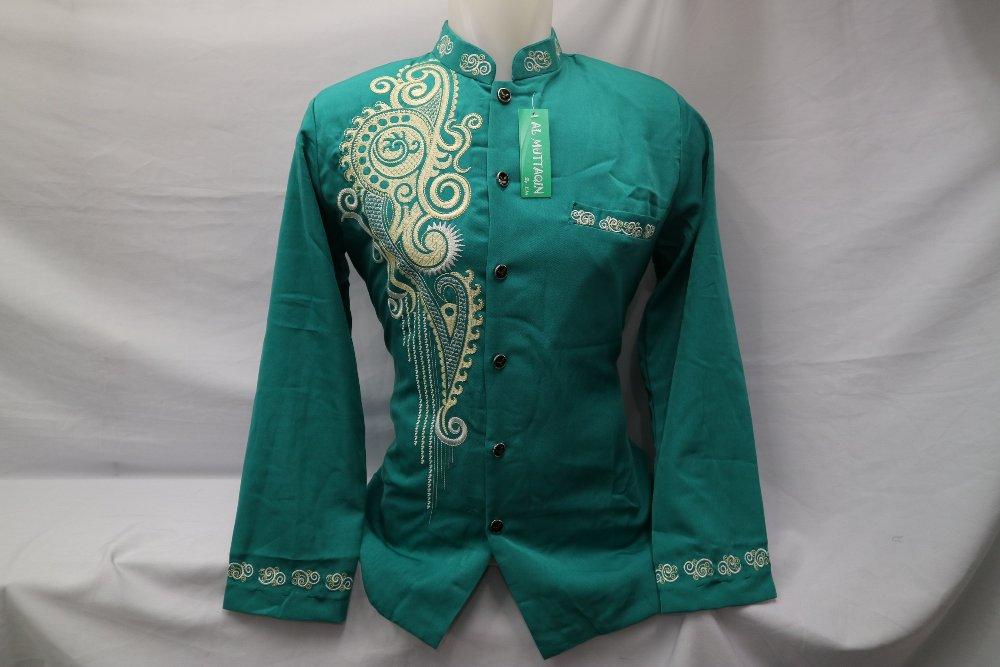 Baju Muslim Jasko Jas Koko Hijau Tosca Baju Koko Pria Lengan Panjang Grosir Tanah Abang Jakarta JKH 132 di lapak Al Muttaqin Collection produsenbajukoko