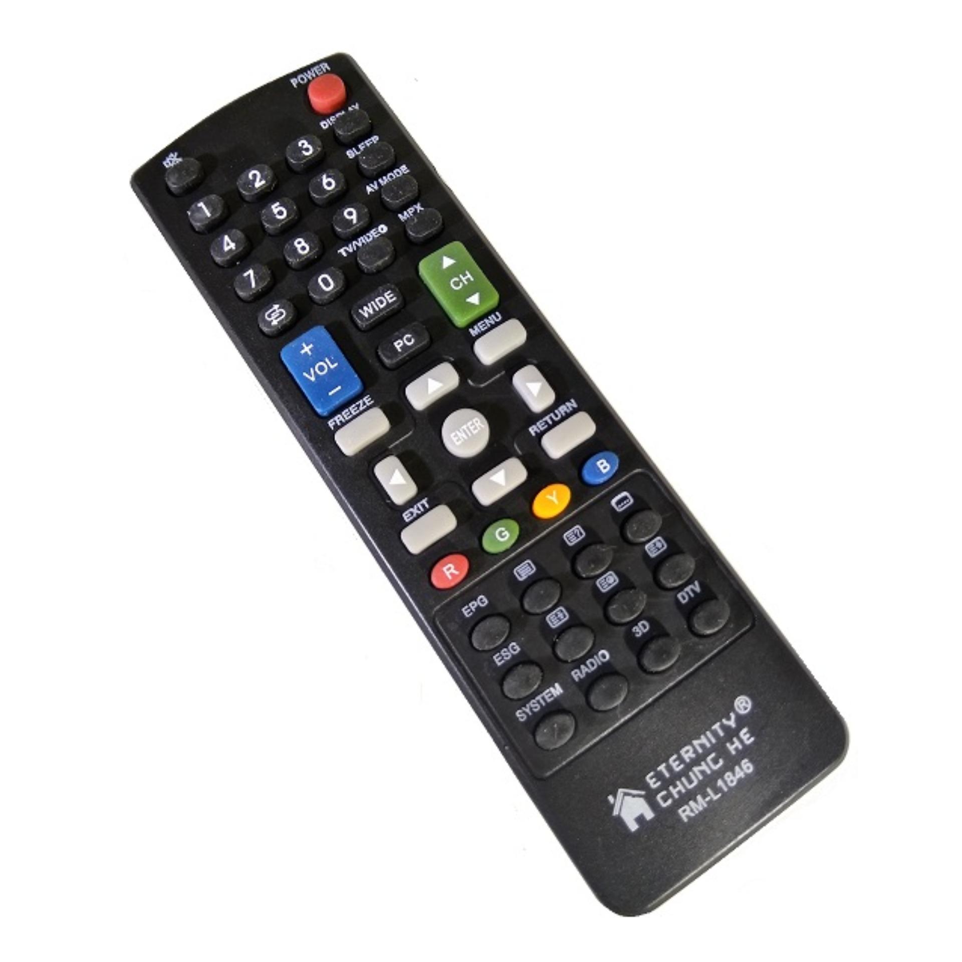 Remote TV Sharp Original 100% - Remot TV LCD LED - Hitam - LLS89