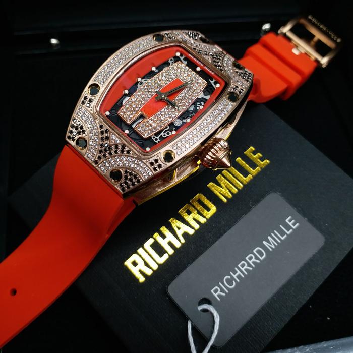 JAM TANGAN MEWAH WANITA RICHARD MILLE JAM RM CEWEK JAM MATIC WANITA
