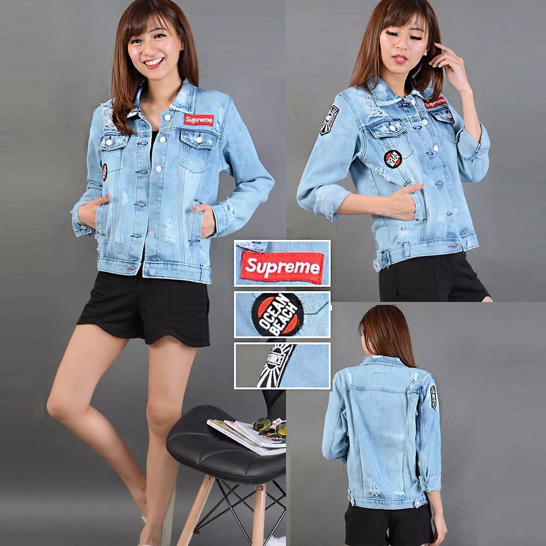 Jaket Ripped Blue Patpat ONE JJ18204