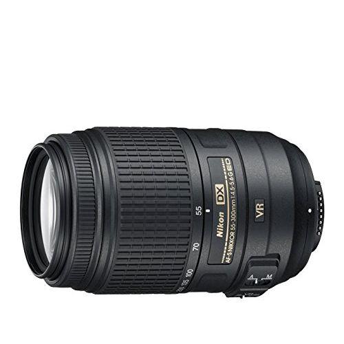 Nikon Zoom Potret Jarak Jauh Lensa AF-S DX NIKKOR 55-300 Mm F/4.5-5.6G ED VR Nikon DX format Hanya