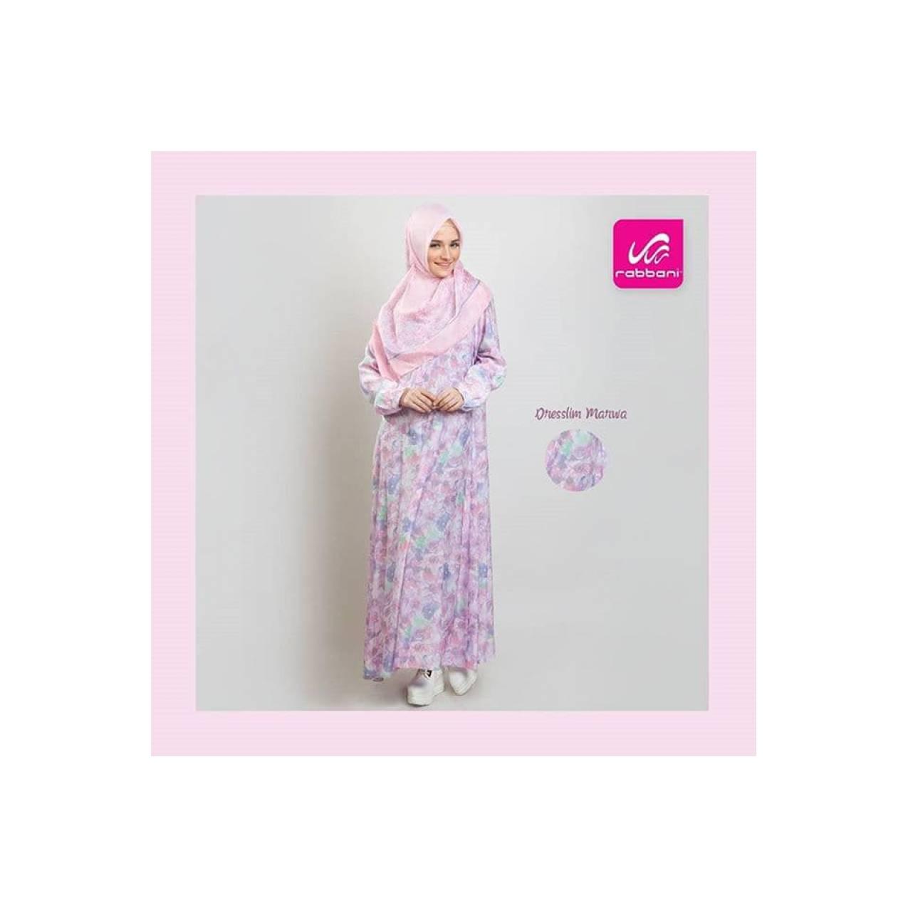 New Gamis Maxi Dress Mulberry Marwa Gamis Pesta Rabbani Fashionable - Mulberry M