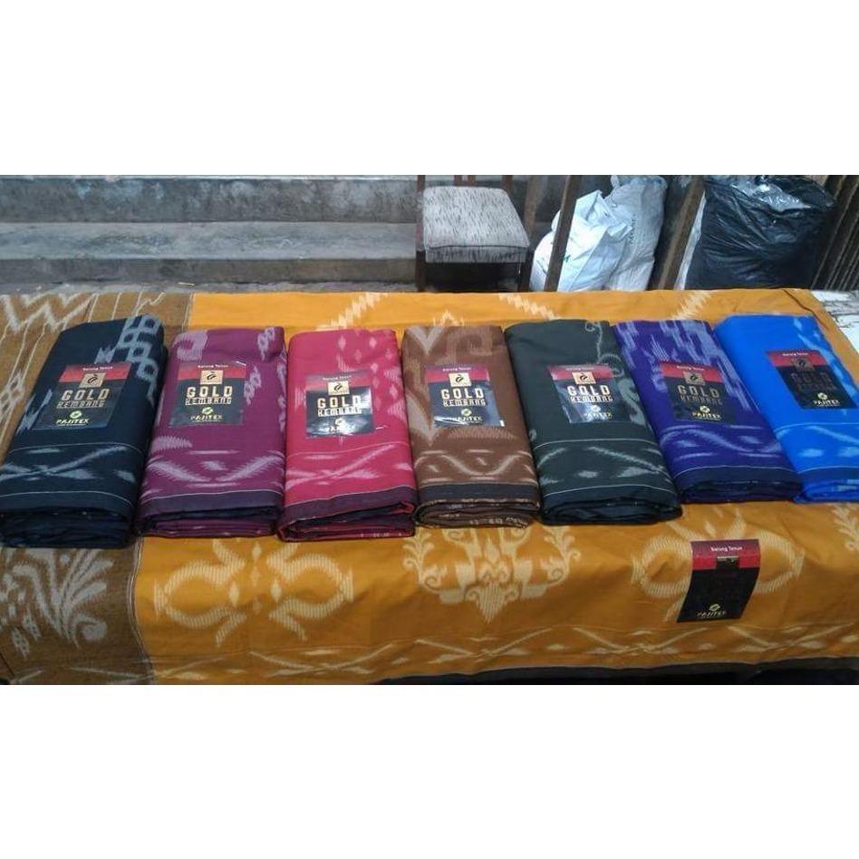 Sarung Mangga Gold Motif Kembang (Random Warna 1 Pcs)