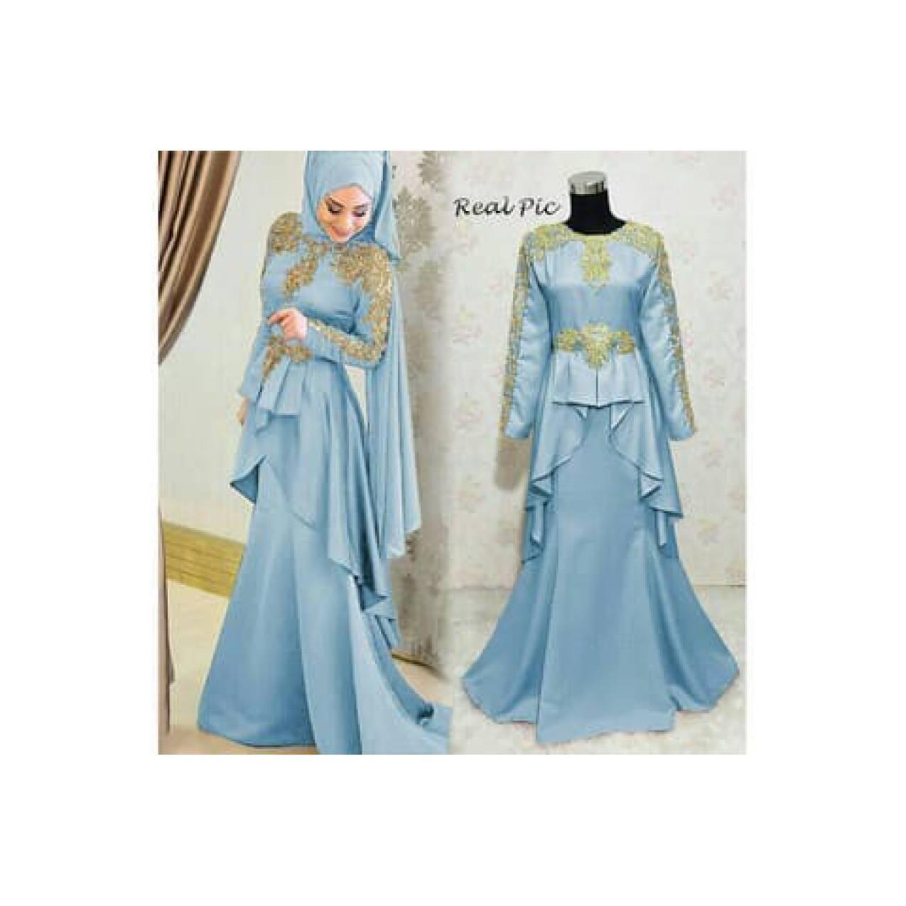 barang laris manis DW161 BAJU GAMIS PESTA PERNIKAHAN MUSLIM WISUDA REM