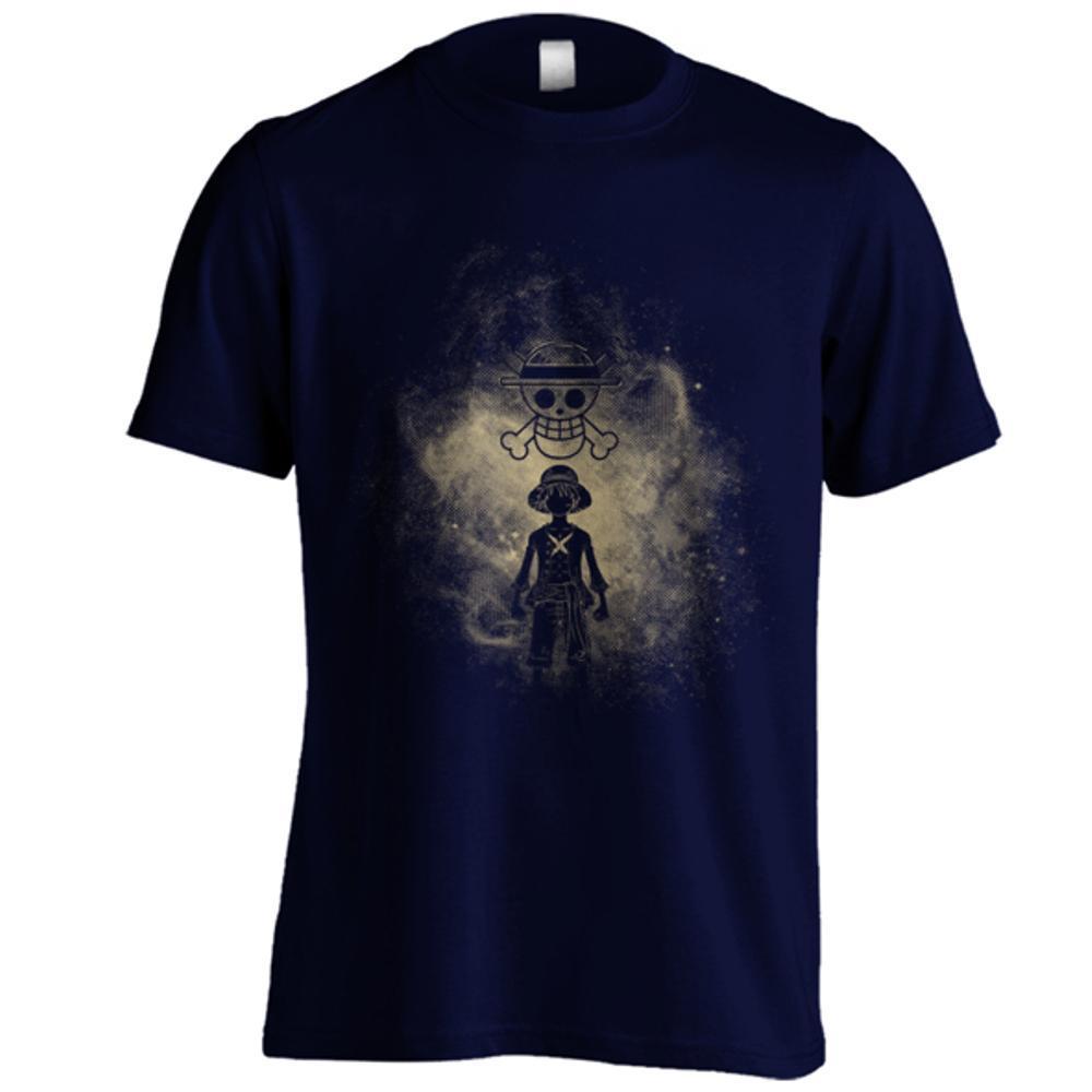 Kaos Anime One Piece Monkey D Luffi C01 Navy Biru Dongker - Baju Distro Anime Manga Ukuran S M L XL XXL