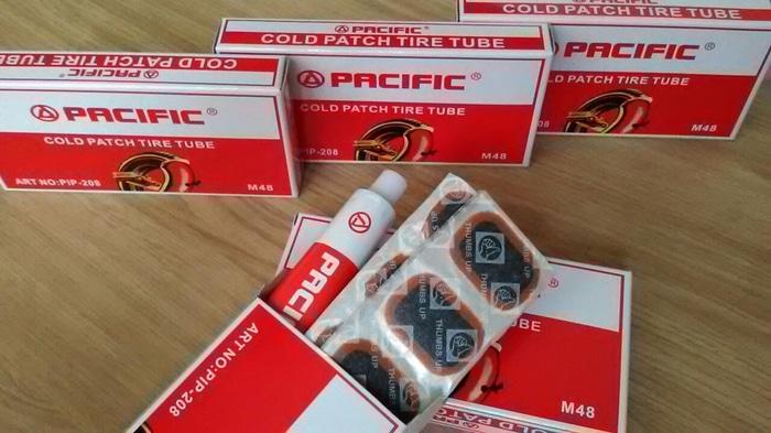 ASLI!!! TAMBAL BAN SEPEDA / MOTOR PACIFIC COLD PATCH 48 M - qBJ21p