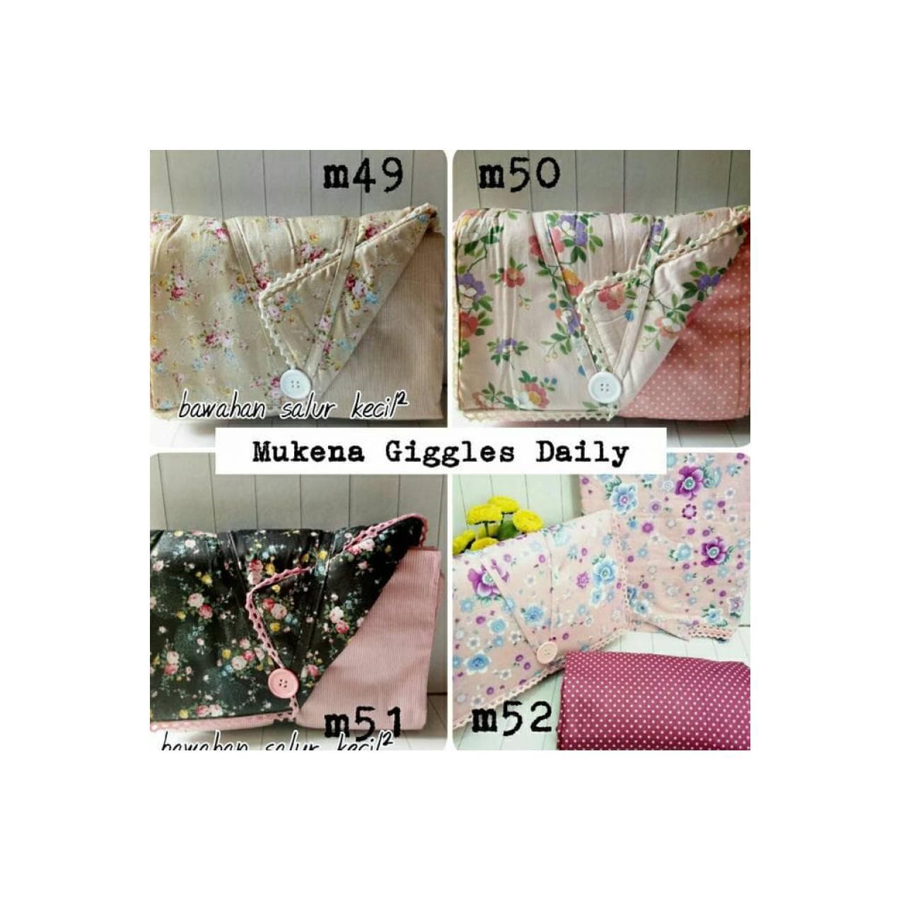 Mukena Katun design by Jepang merek GIGGLES Daily Cantik