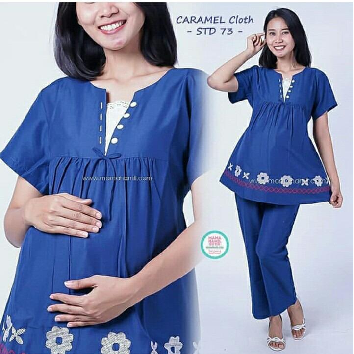 ELEGAN DESIGN CCH Setelan Cp Baju Hamil CARAMEL
