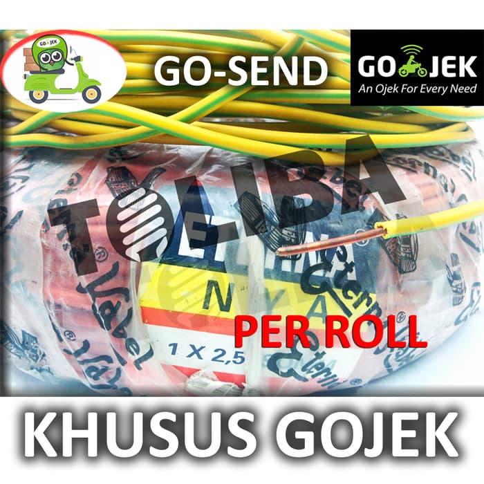 kabel eterna nya kawat 1x2,5 1x2.5 roll 100 meter 1 x 2,5 1 x 2.5GOJEK