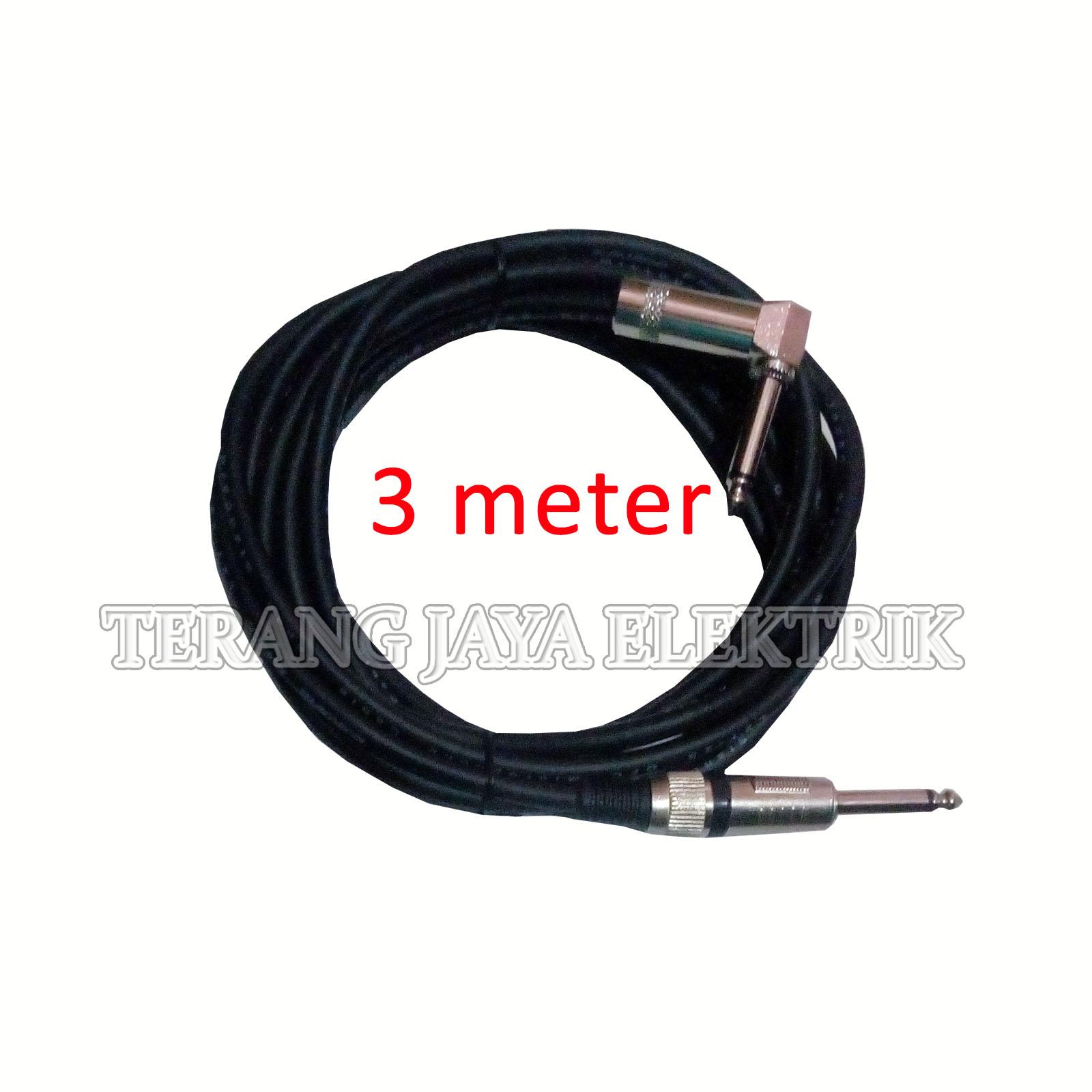 Kabel Gitar Jack Lurus Bengkok Canare L2T-2S Japan Standard 3M full